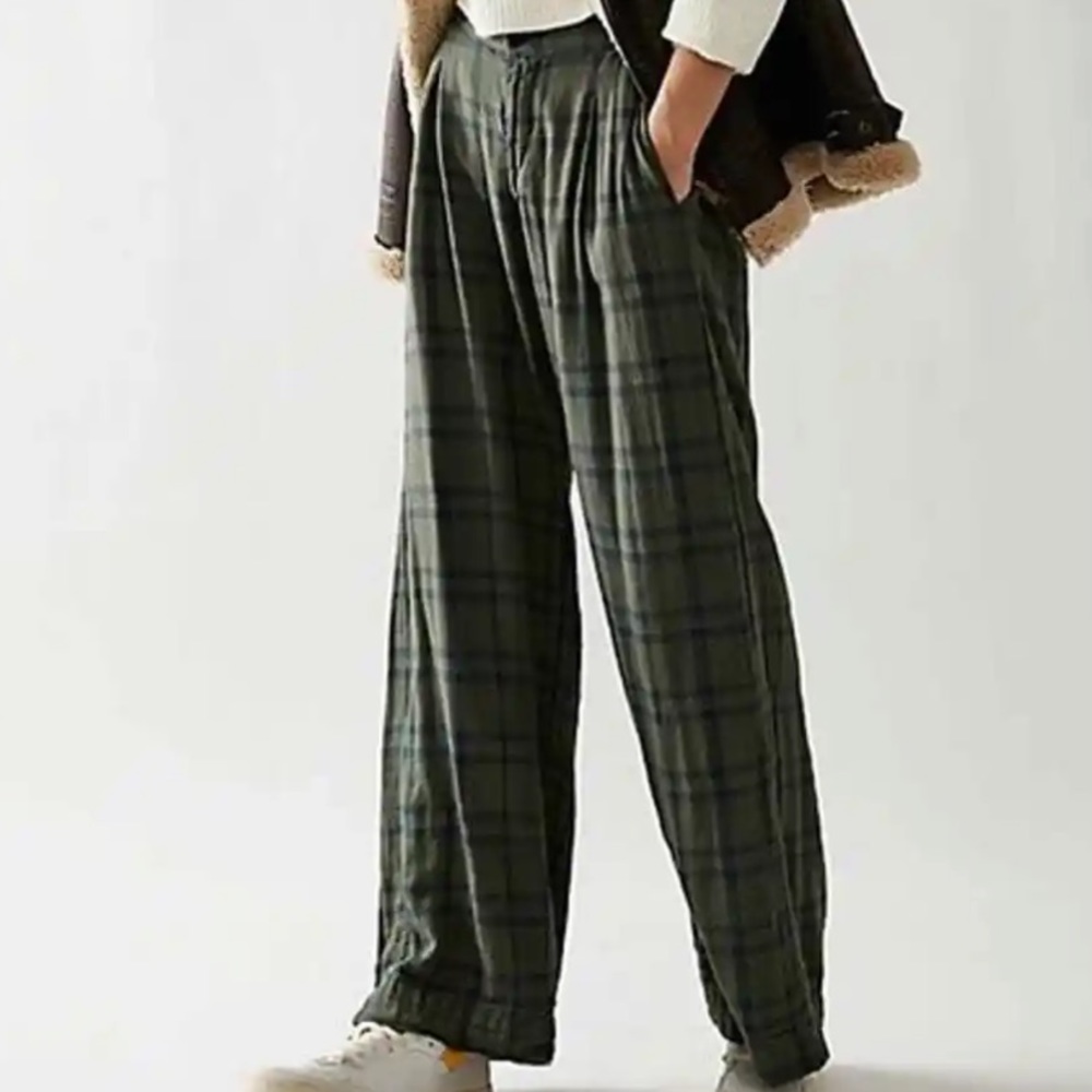 325. Free People CP Shades Plaid Trousers